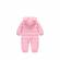 Combinezon roz din fas pentru fetite - teddy (marime disponibila: 9-12 luni