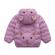 Geaca lila din fas pentru fetite - teddy (marime disponibila: 9-12 luni