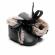 Ghetute negre imblanite cu fundita din satin (marime disponibila: 9-12 luni