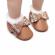 Pantofiori maro imblaniti - shine (marime disponibila: 0-3 luni)