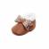 Pantofiori maro imblaniti - shine (marime disponibila: 0-3 luni)