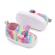 Pantofiori tip mocasini - curcubeu (marime disponibila: 3-6 luni (marimea 18