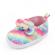 Pantofiori tip mocasini - curcubeu (marime disponibila: 6-9 luni (marimea 19