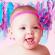 Bentita cu floare franjurata (marime disponibila: 0-12 luni, model: 2)