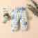 Compleu pentru fetite cu body bleu - mommy's little girl (marime disponibila: