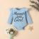 Compleu pentru fetite cu body bleu - mommy's little girl (marime disponibila: