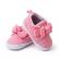 Pantofiori roz in degrade cu fundita (marime disponibila: 3-6 luni (marimea 18