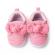 Pantofiori roz in degrade cu fundita (marime disponibila: 3-6 luni (marimea 18