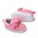 Pantofiori roz in degrade cu fundita (marime disponibila: 3-6 luni (marimea 18