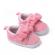 Pantofiori roz in degrade cu fundita (marime disponibila: 3-6 luni (marimea 18