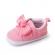 Pantofiori roz in degrade cu fundita (marime disponibila: 3-6 luni (marimea 18