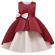 Rochie de ocazie visinie cu alb perlat (marime disponibila: 4 ani)