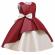 Rochie de ocazie visinie cu alb perlat (marime disponibila: 6-7 ani)