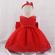 Rochita rosie de ocazie cu dantela (marime disponibila: 9-12 luni (marimea 20