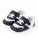Adidasi albi cu insertii bleumarine pentru baietei (marime disponibila: 3-6