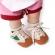 Adidasi crem cu maro si verde - sporty (marime disponibila: 9-12 luni (marimea