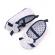 Pantofiori albi cu bleumarine - butterfly (marime disponibila: 3-6 luni