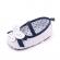 Pantofiori albi cu bleumarine - butterfly (marime disponibila: 3-6 luni