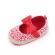 Pantofiori corai cu danteluta alba (marime disponibila: 9-12 luni (marimea 20