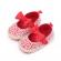 Pantofiori corai cu danteluta alba (marime disponibila: 9-12 luni (marimea 20