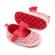 Pantofiori corai cu danteluta alba (marime disponibila: 9-12 luni (marimea 20