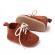 Pantofiori maro - elegant (marime disponibila: 6-9 luni (marimea 19
