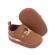 Pantofiori maro pentru baietei - plaid (marime disponibila: 3-6 luni (marimea