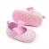 Pantofiori roz cu danteluta alba (marime disponibila: 6-9 luni (marimea 19