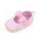 Pantofiori roz cu danteluta alba (marime disponibila: 9-12 luni (marimea 20