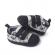 Tenisi gri cu negru pentru baietei - whale (marime disponibila: 3-6 luni