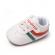 Adidasi albi cu dungi colorate - sports (marime disponibila: 6-9 luni (marimea