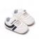 Adidasi albi cu dungi negre - sports (marime disponibila: 6-9 luni (marimea 19