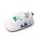Adidasi albi cu verde - leaves (marime disponibila: 6-9 luni (marimea 19