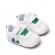 Adidasi albi cu verde - leaves (marime disponibila: 6-9 luni (marimea 19