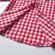 Costum cu blugi si camasuta rosie in carouri (marime disponibila: 12-18 luni
