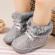 Ghetute gri pentru fetite - shinny (marime disponibila: 6-9 luni (marimea 19
