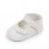 Pantofiori albi cu fundita - bella (marime disponibila: 3-6 luni (marimea 18