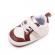 Adidasi albi cu insertii maro - stock (marime disponibila: 3-6 luni (marimea 18