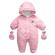 Combinezon roz pudra din fas - teddy bear (marime disponibila: 12-18 luni