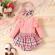 Costumas cu body roz pentru fetite - lolita (marime disponibila: 9-12 luni