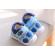 Pantofi imblaniti bleu - smiley (marime disponibila: marimea 22)