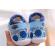 Pantofi imblaniti bleu - smiley (marime disponibila: marimea 22)