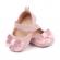 Pantofiori cu fluturas cu strasuri, roz, din lac (marime disponibila: 3-6 luni
