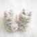 Botosei albi din blanita - animal print (marime disponibila: 6-9 luni (marimea