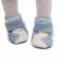 Botosei imblaniti bleu cu alb - teddy (marime disponibila: 6-9 luni (marimea 19
