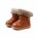 Cizme maro cu blanita (marime disponibila: marimea 27)