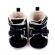 Ghetute imblanite negre - fur (marime disponibila: 3-6 luni (marimea 18