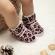 Ghetute roz imblanite cu imprimeu animal print (marime disponibila: 3-6 luni