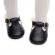 Pantofiori negri imblaniti pentru fetite - lilly (marime disponibila: 3-6 luni