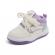 Adidasi albi cu insertii lila - sport (marime disponibila: marimea 23)